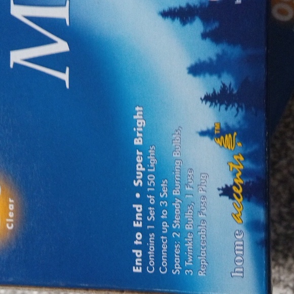 NIB Indoor outdoor 150 clear random twinkle mini lights set of two - Picture 5 of 7